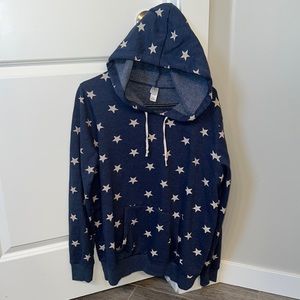 Alternative star hoodie with front pocket